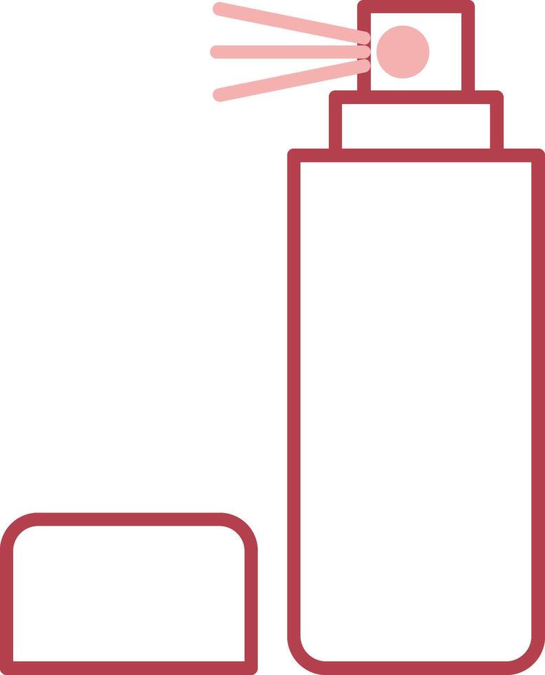 Spray Bottle Solid Two Color Icon vector