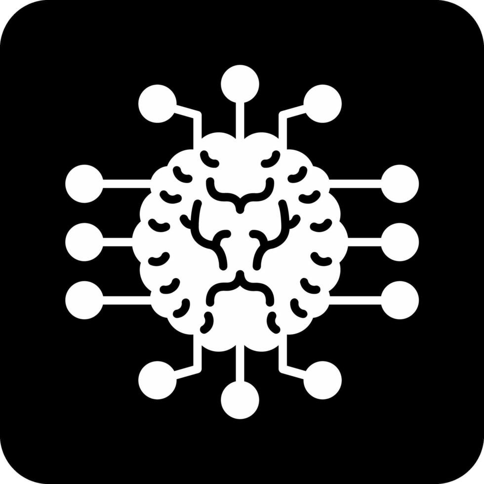 icono de vector de inteligencia artificial