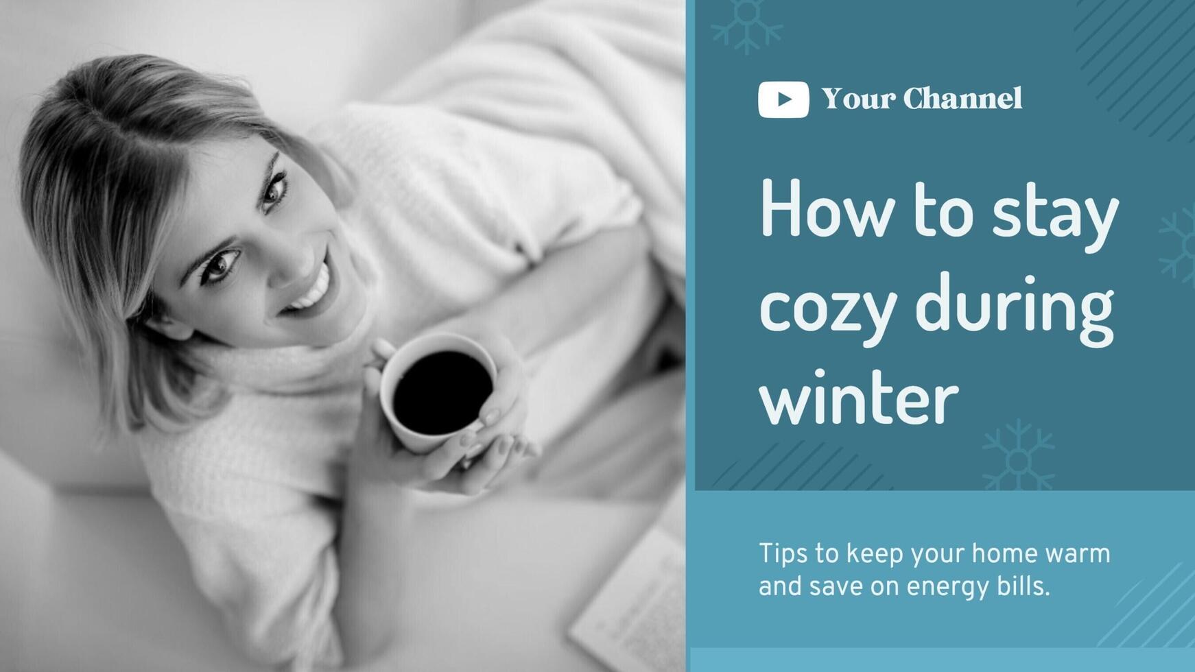 Winter Tips Youtube Video thumbnail template