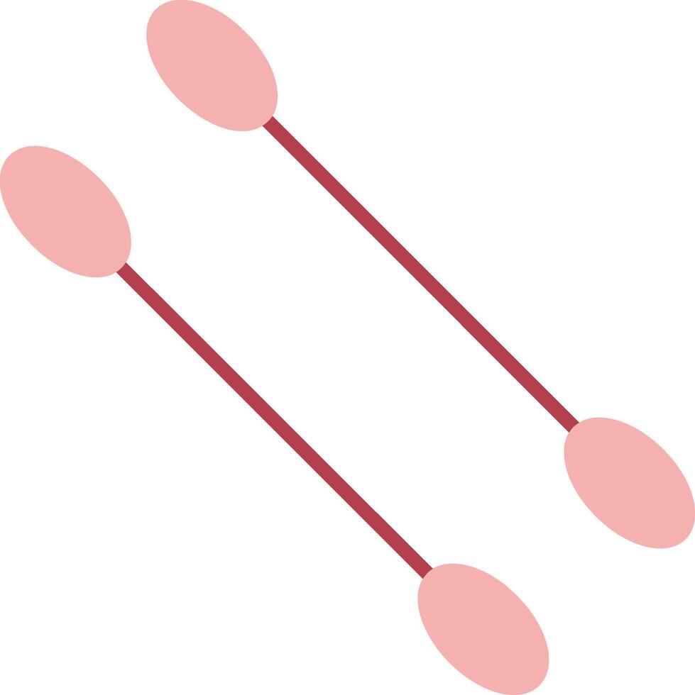 Cotton Swabs Solid Two Color Icon vector