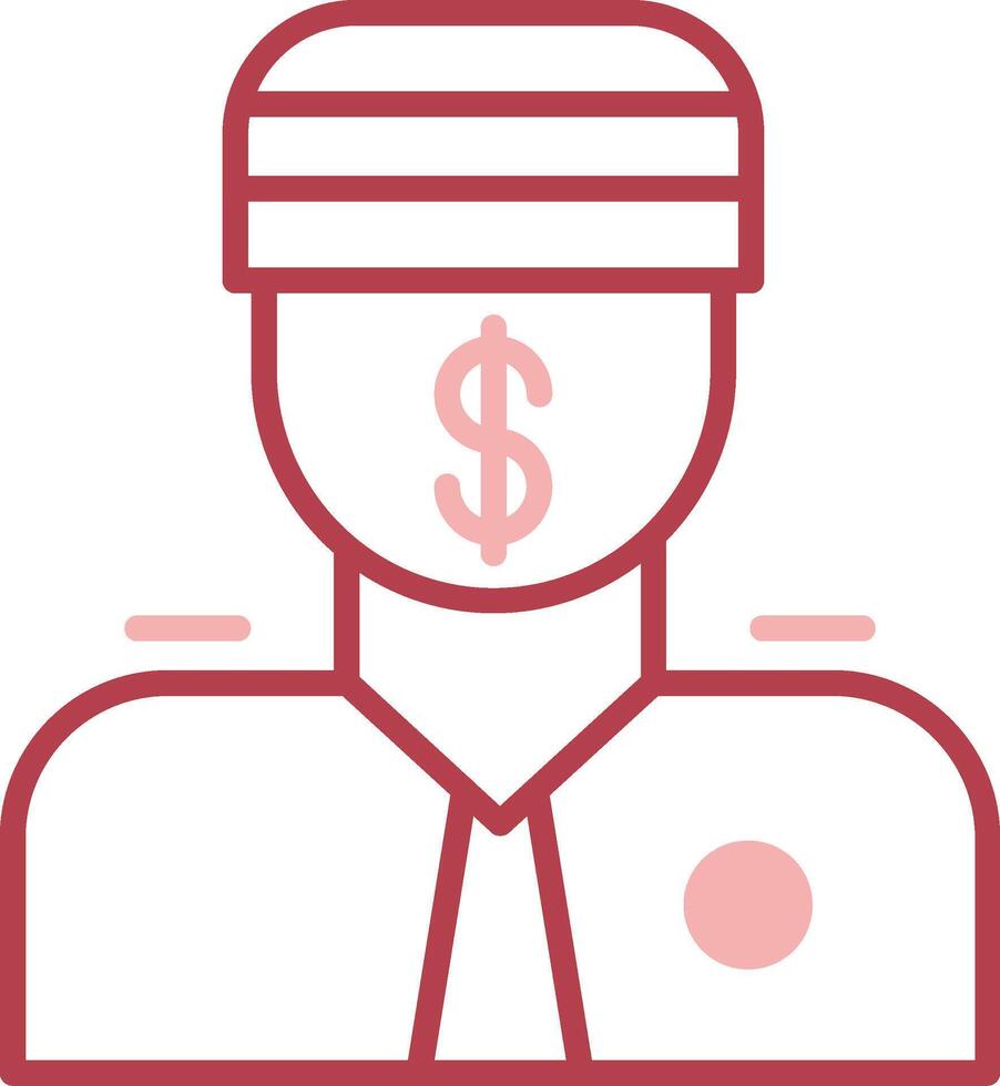 Bribe Solid Two Color Icon vector