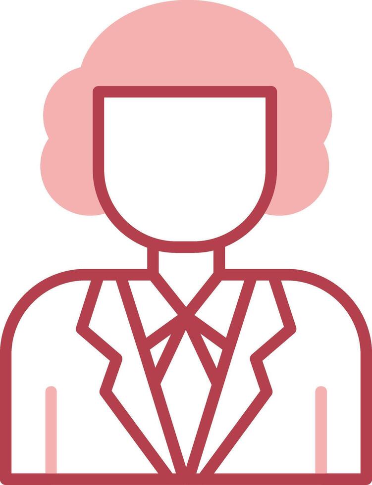 Judge Solid Two Color Icon vector