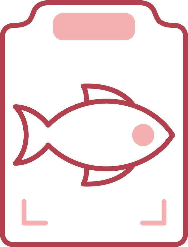 Fish Cooking Solid Two Color Icon vector