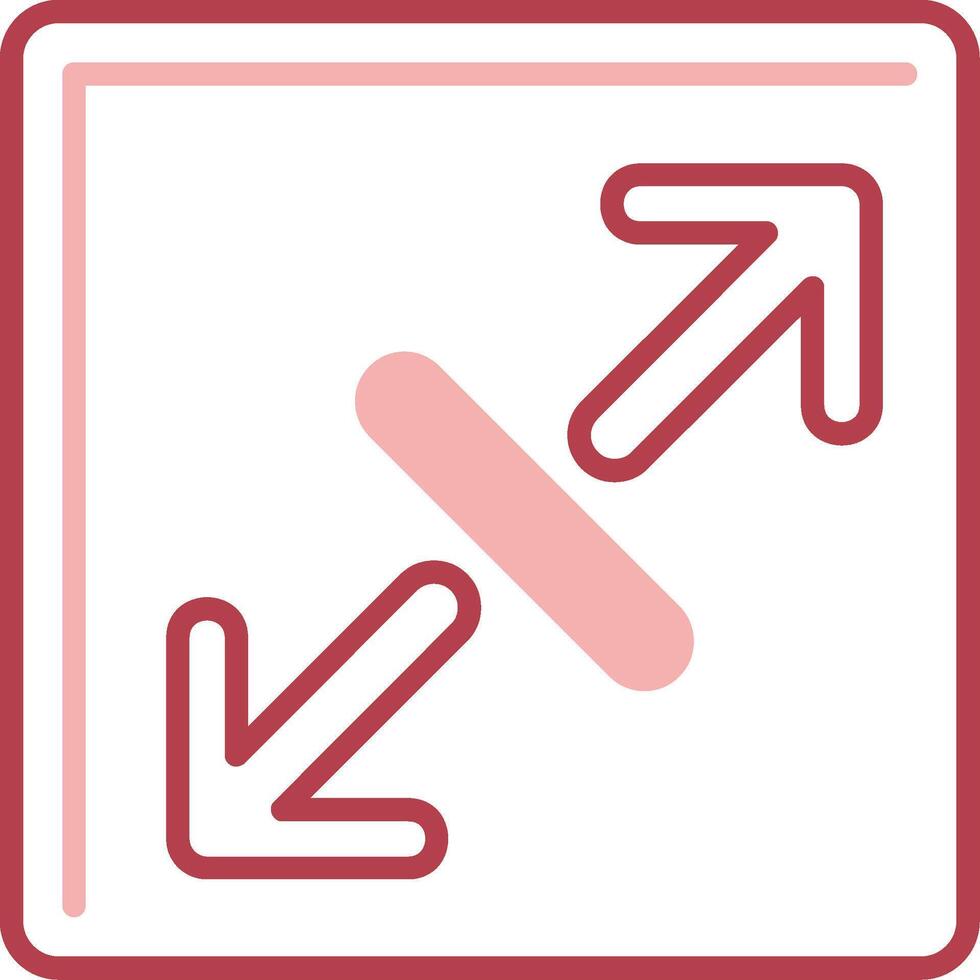 Expand Solid Two Color Icon vector
