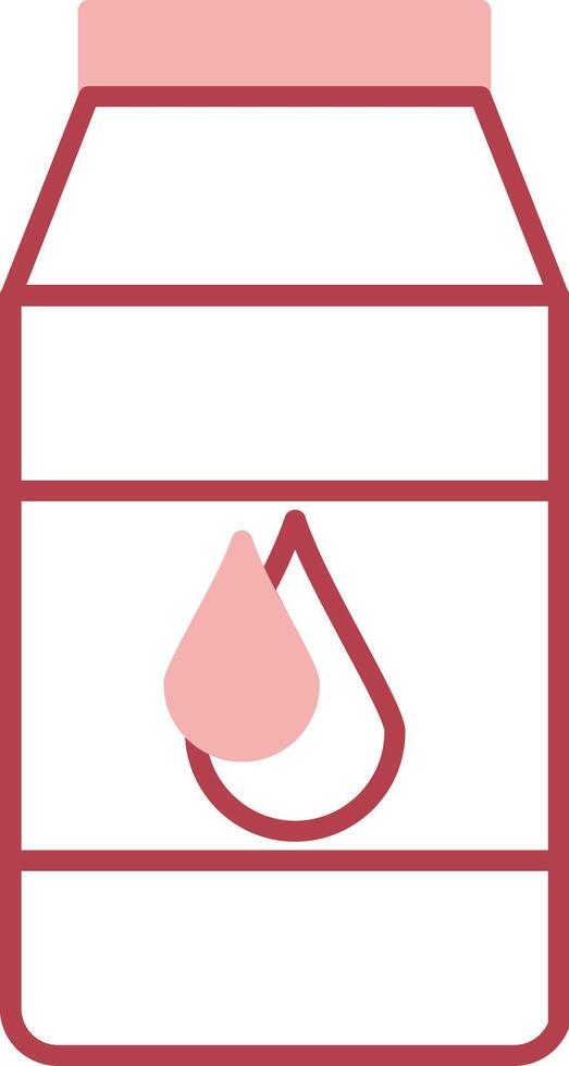 Milk Solid Two Color Icon vector