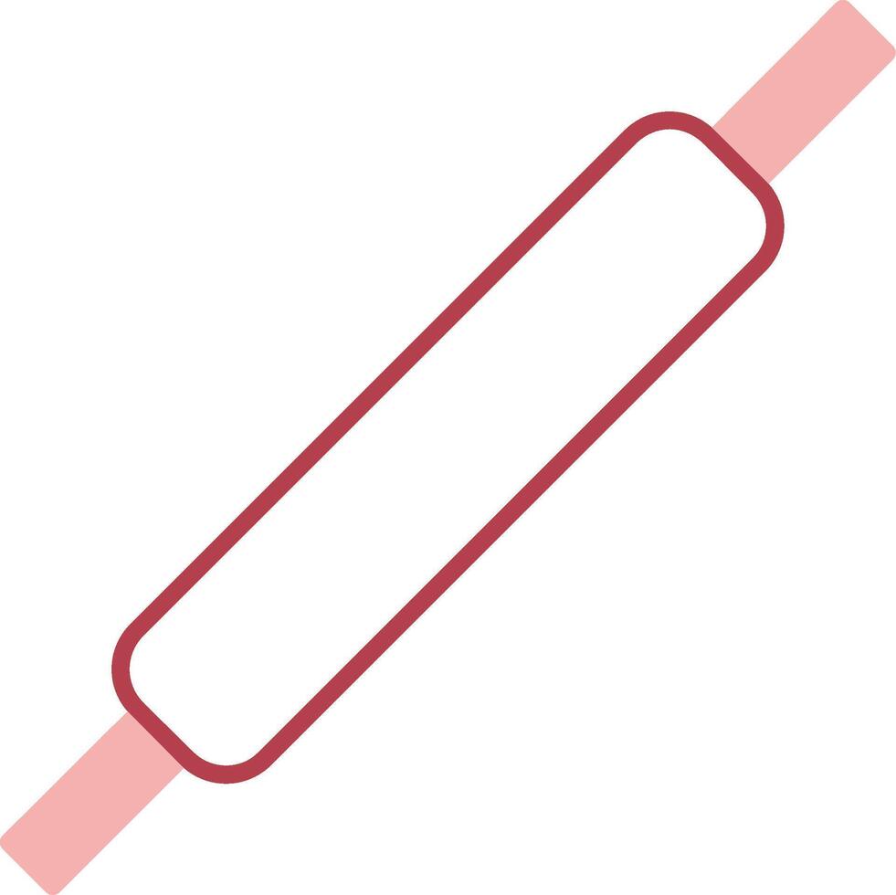 Rolling Pins Solid Two Color Icon vector