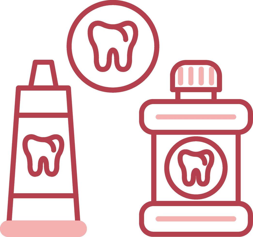 Dental Care Solid Two Color Icon vector