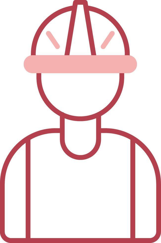 Worker Solid Two Color Icon vector