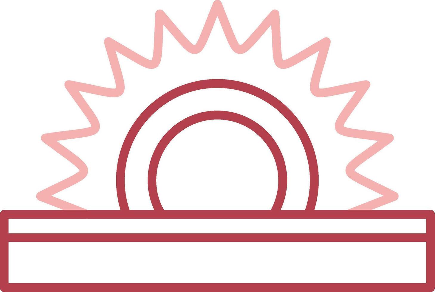 Circular Saw Solid Two Color Icon vector