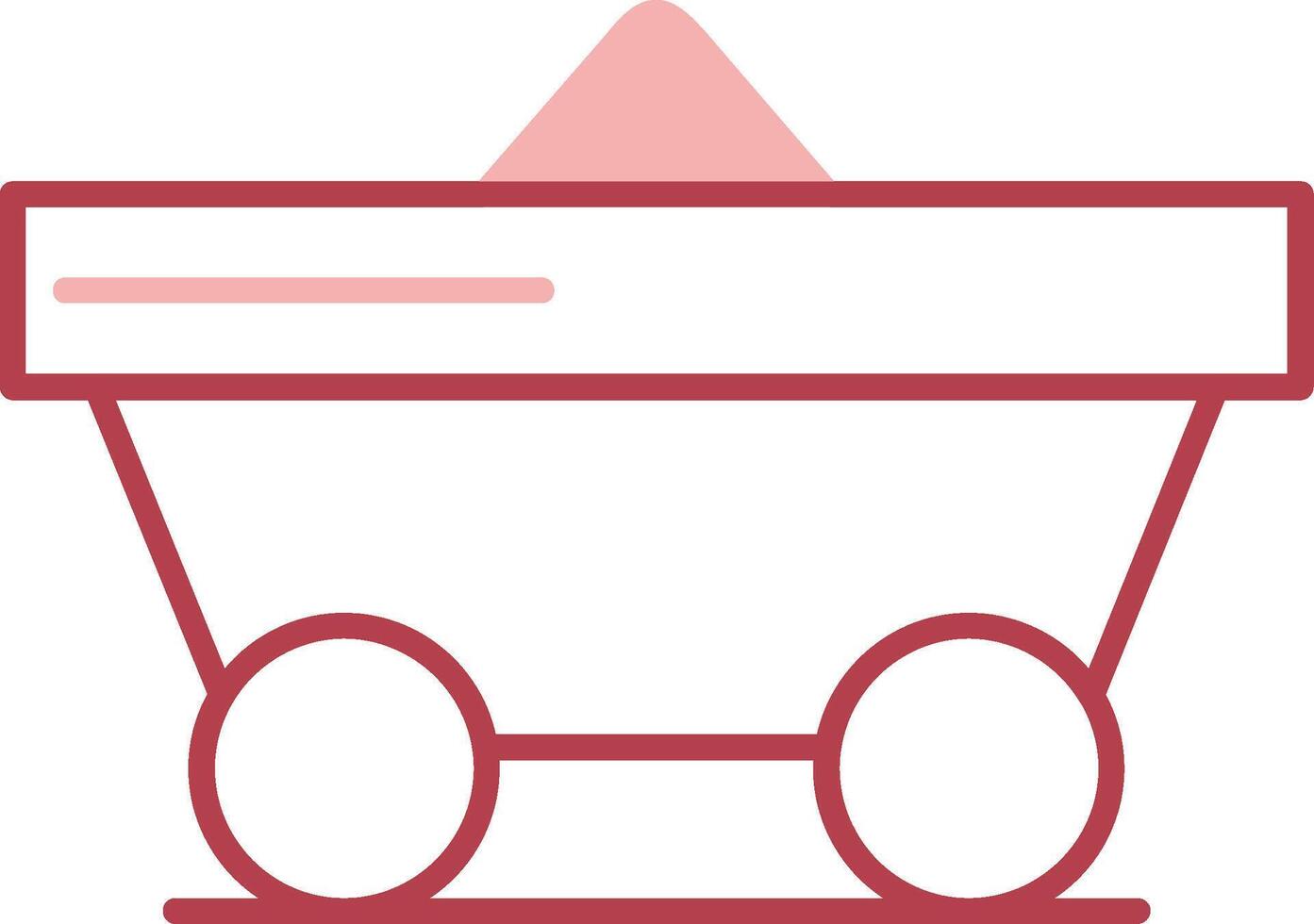 Trolley Solid Two Color Icon vector