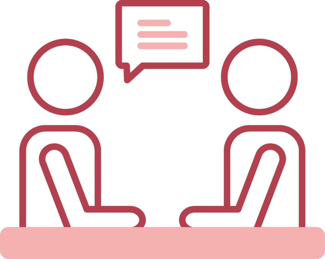 Interview Solid Two Color Icon 37511004 Vector Art at Vecteezy