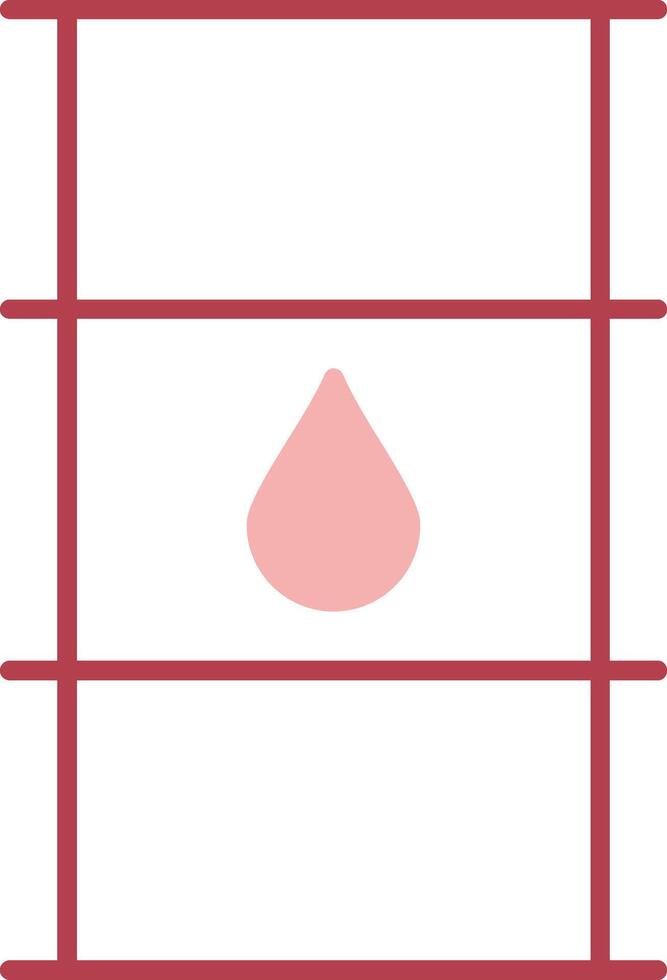 Oil Barrel Solid Two Color Icon vector
