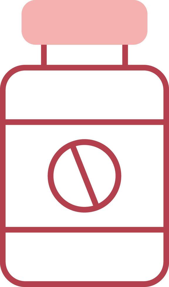 Iron Tablet Solid Two Color Icon vector