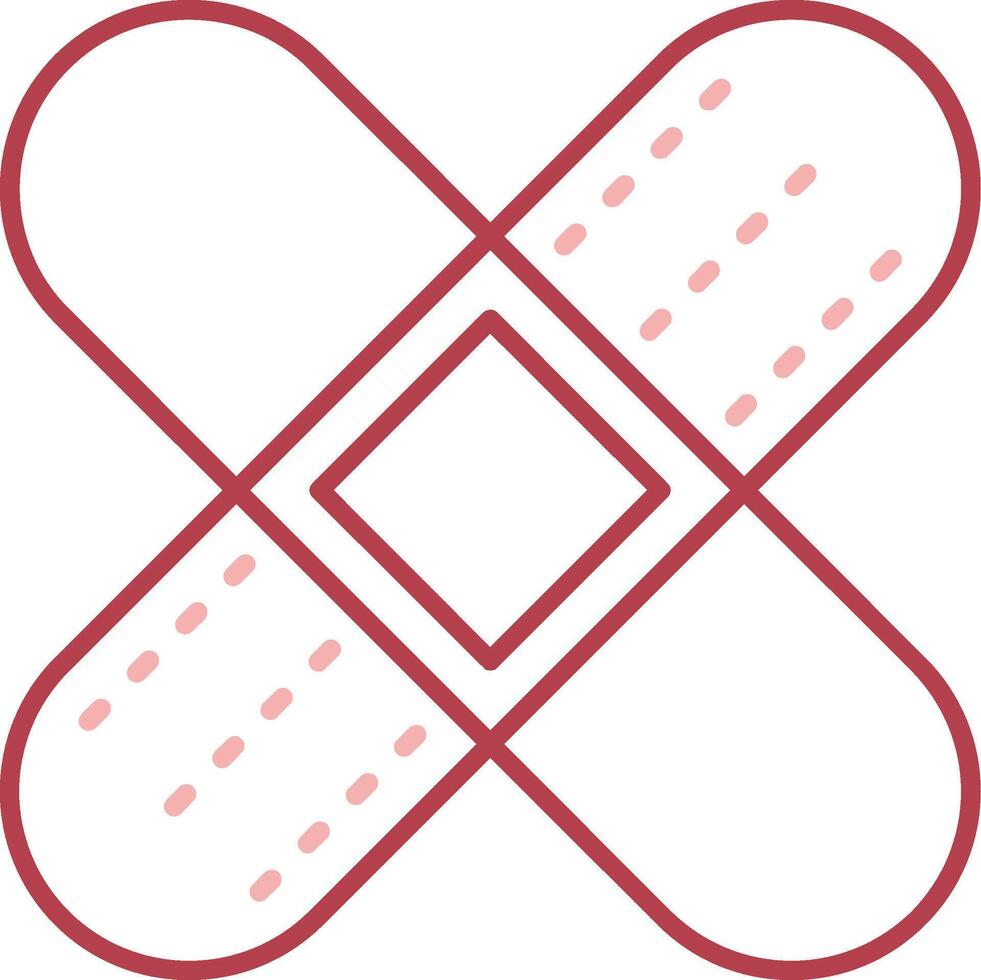Bandage Solid Two Color Icon vector