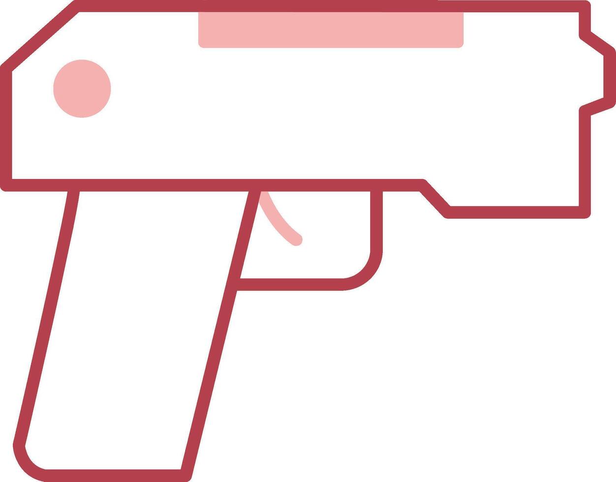 Pistol Solid Two Color Icon vector