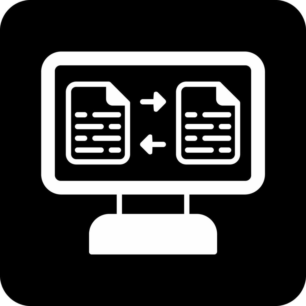 icono de vector de transferencia de archivos