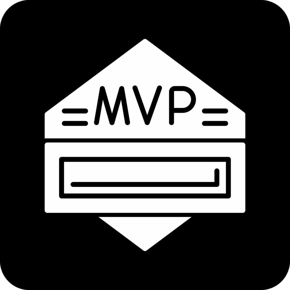 icono de vector de mvp