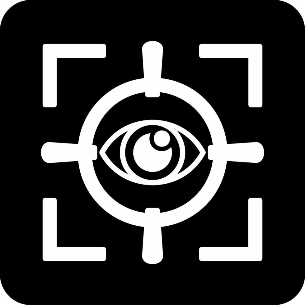 icono de vector de exploración ocular