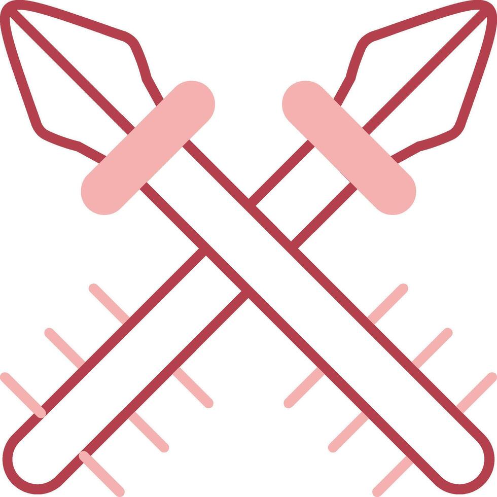 Harpoon Solid Two Color Icon vector