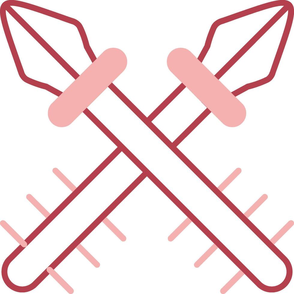 Harpoon Solid Two Color Icon vector