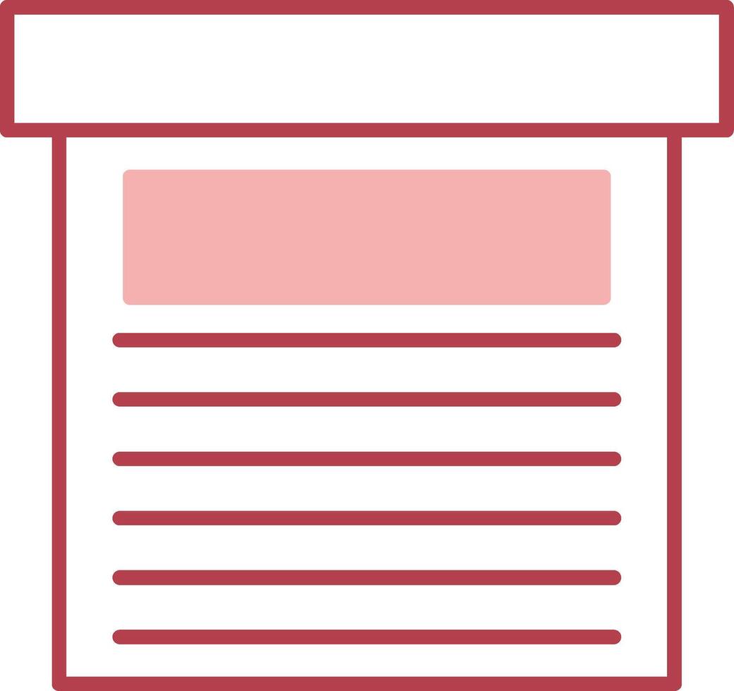 Storage Box Solid Two Color Icon vector