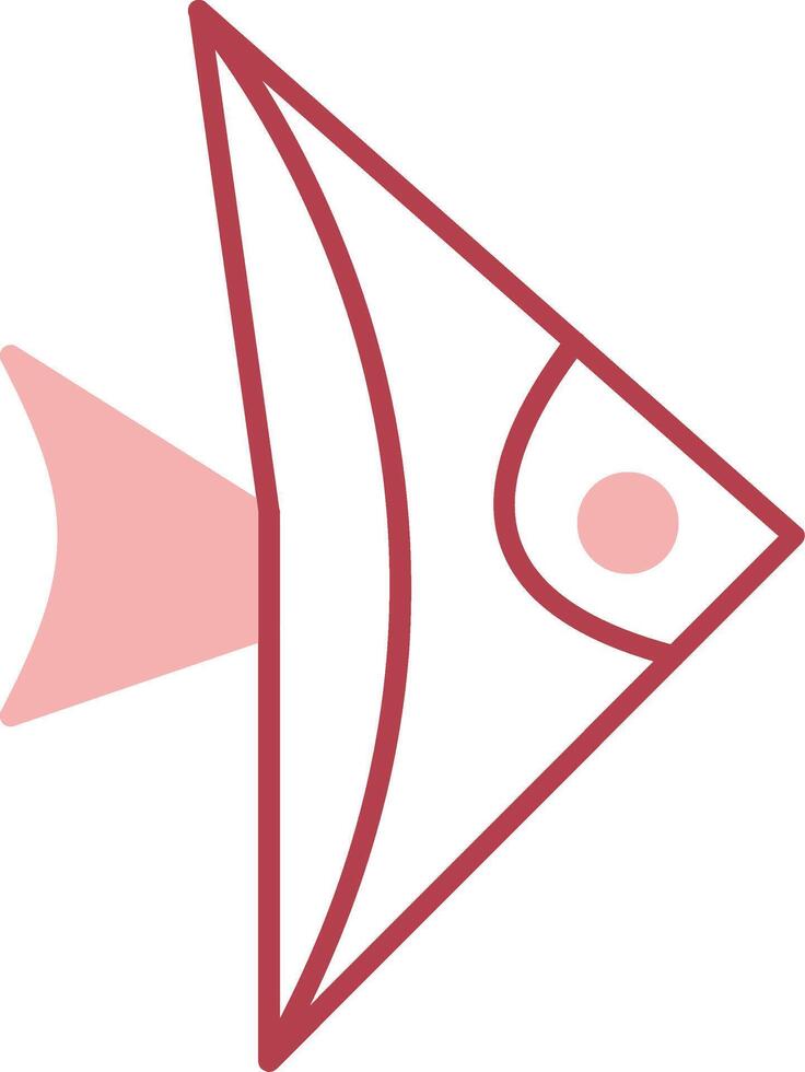 Fish Solid Two Color Icon vector