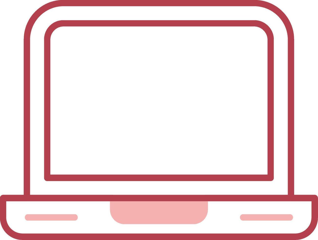 Laptop Solid Two Color Icon vector