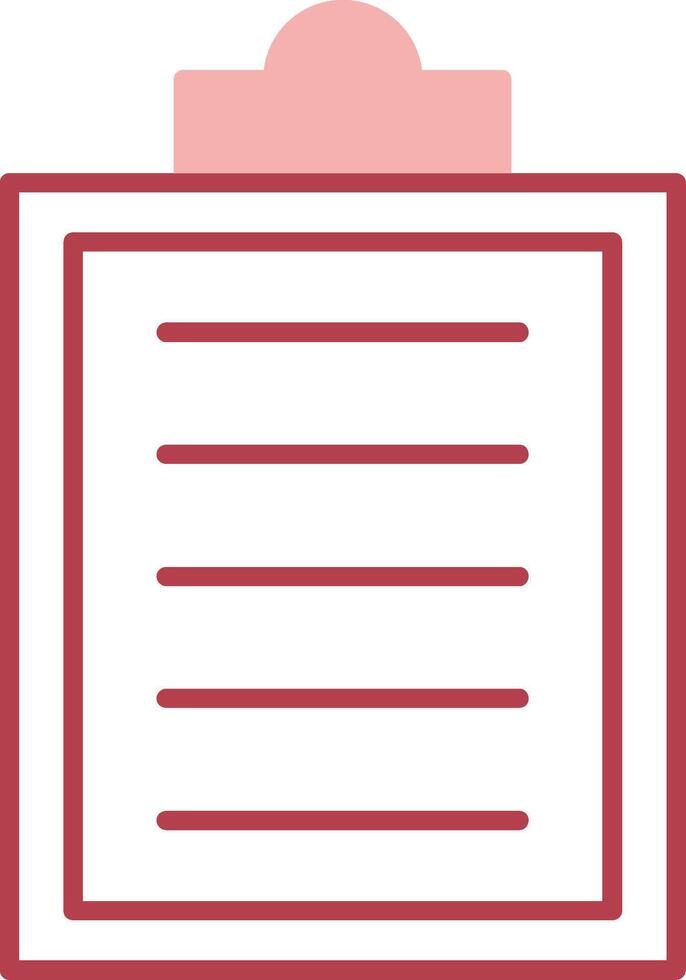 Clipboard Solid Two Color Icon vector