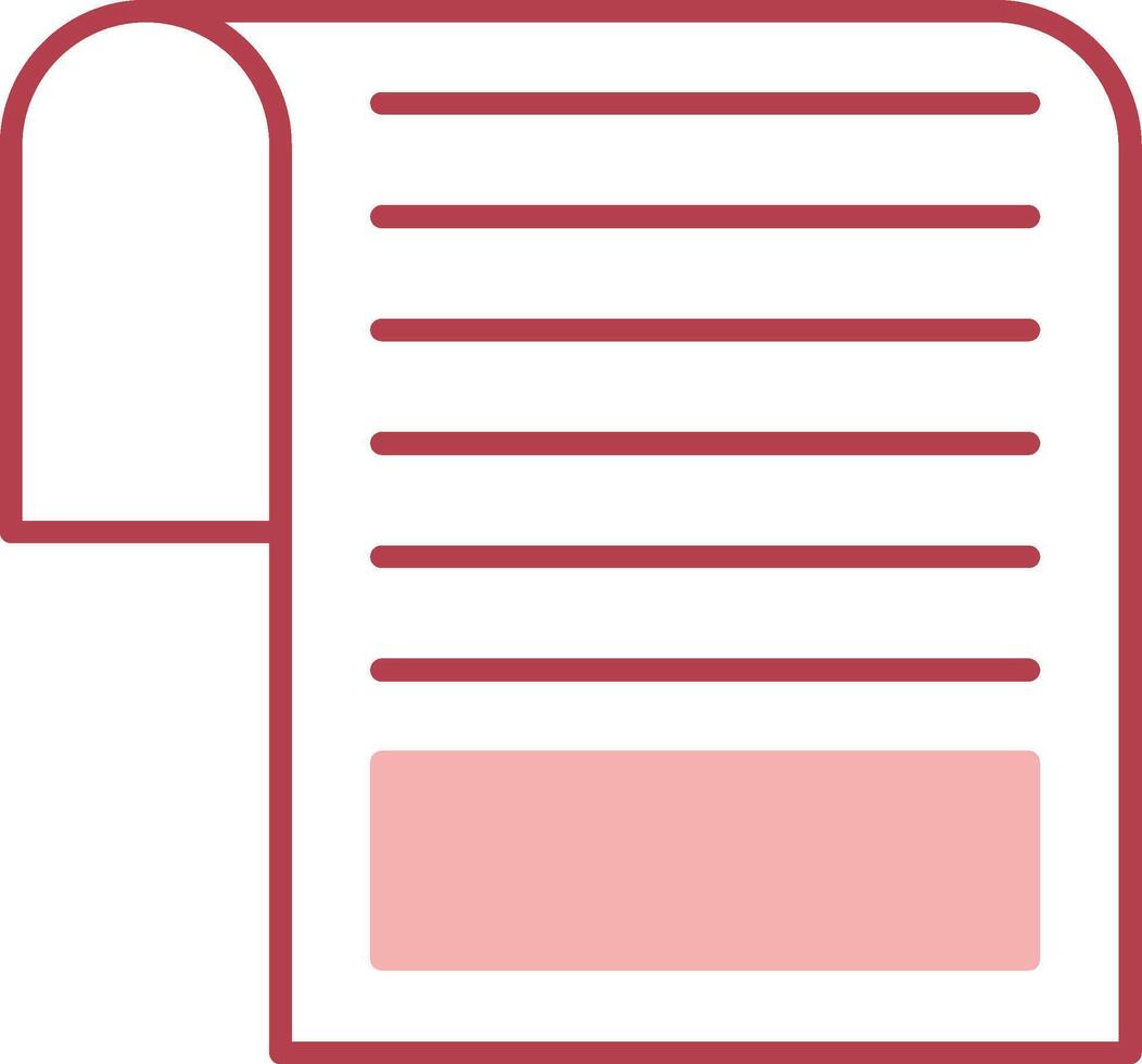 Document Solid Two Color Icon vector