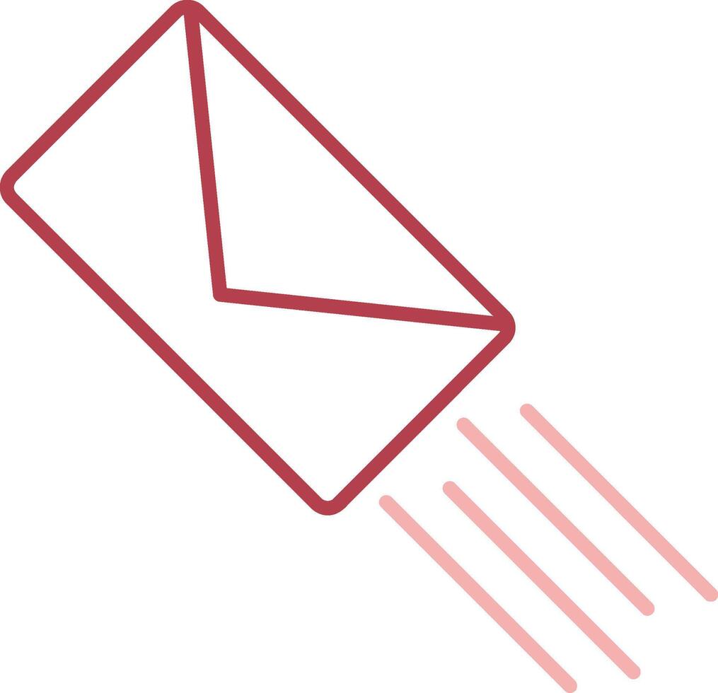 Express Mail Solid Two Color Icon vector