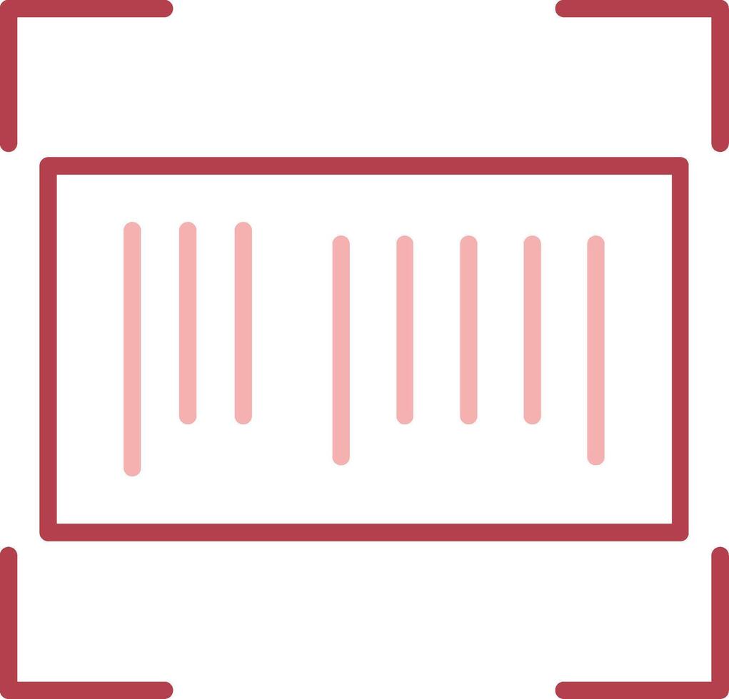 Barcode Solid Two Color Icon vector