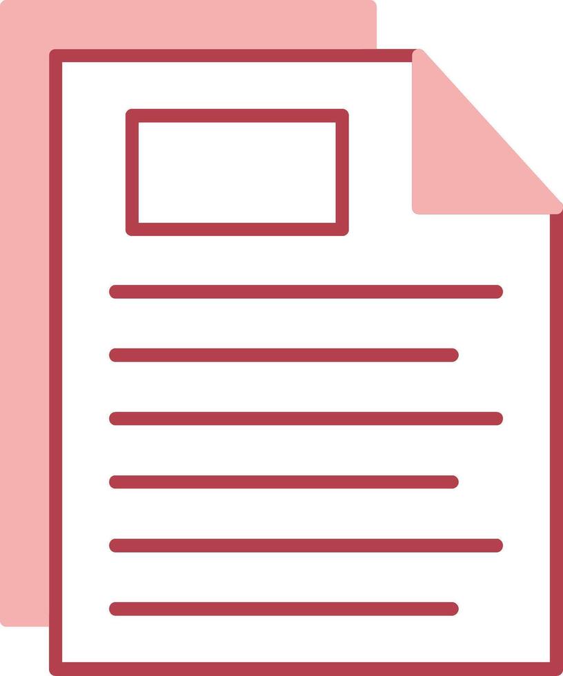 Document Solid Two Color Icon vector