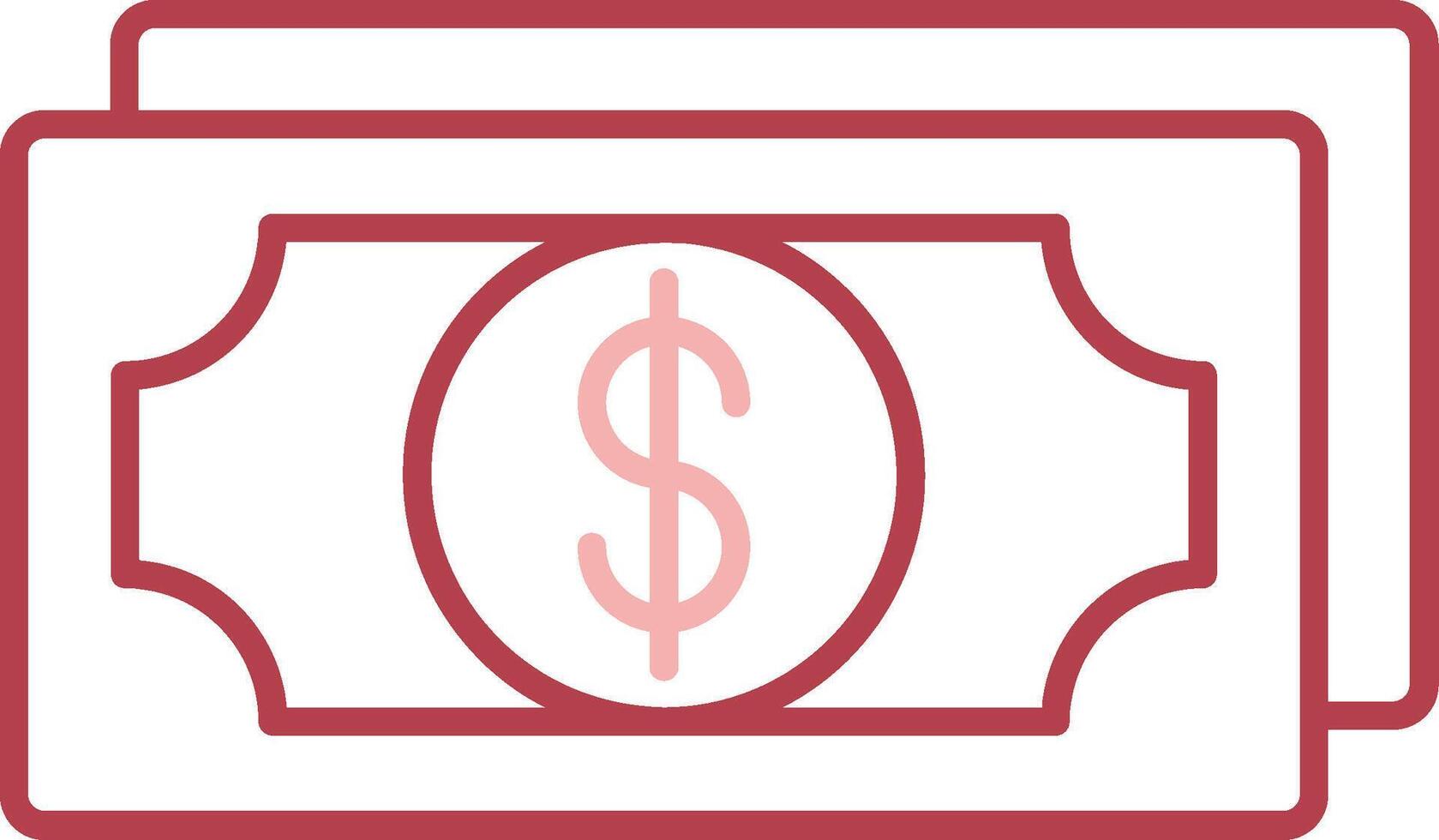 Money Solid Two Color Icon vector