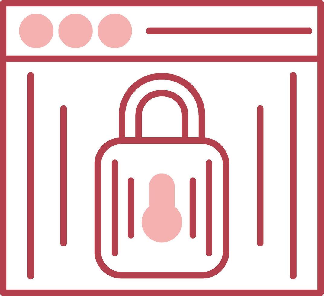 Browser Solid Two Color Icon vector