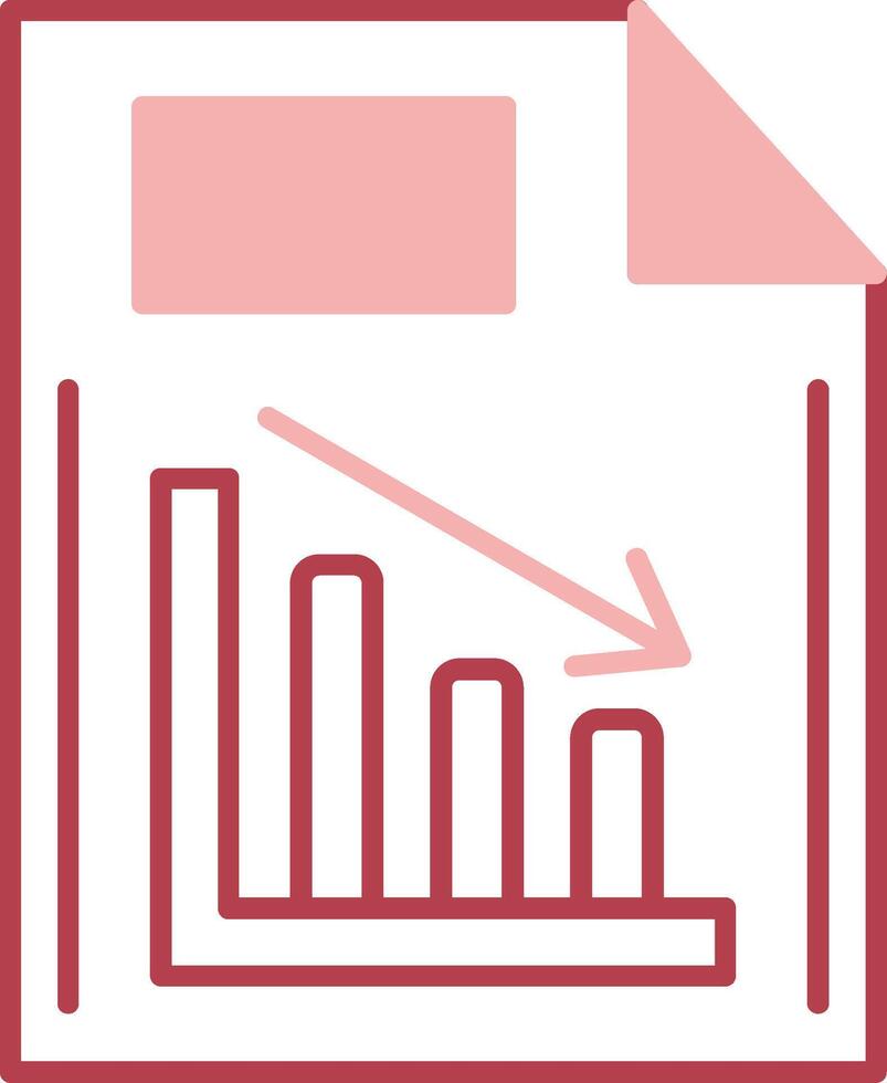 Document Solid Two Color Icon vector