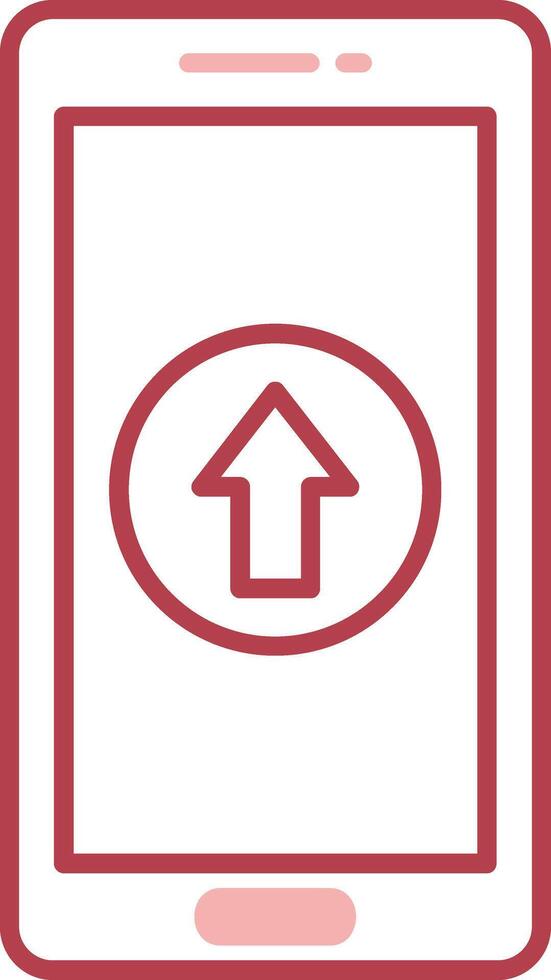 Upload Solid Two Color Icon vector