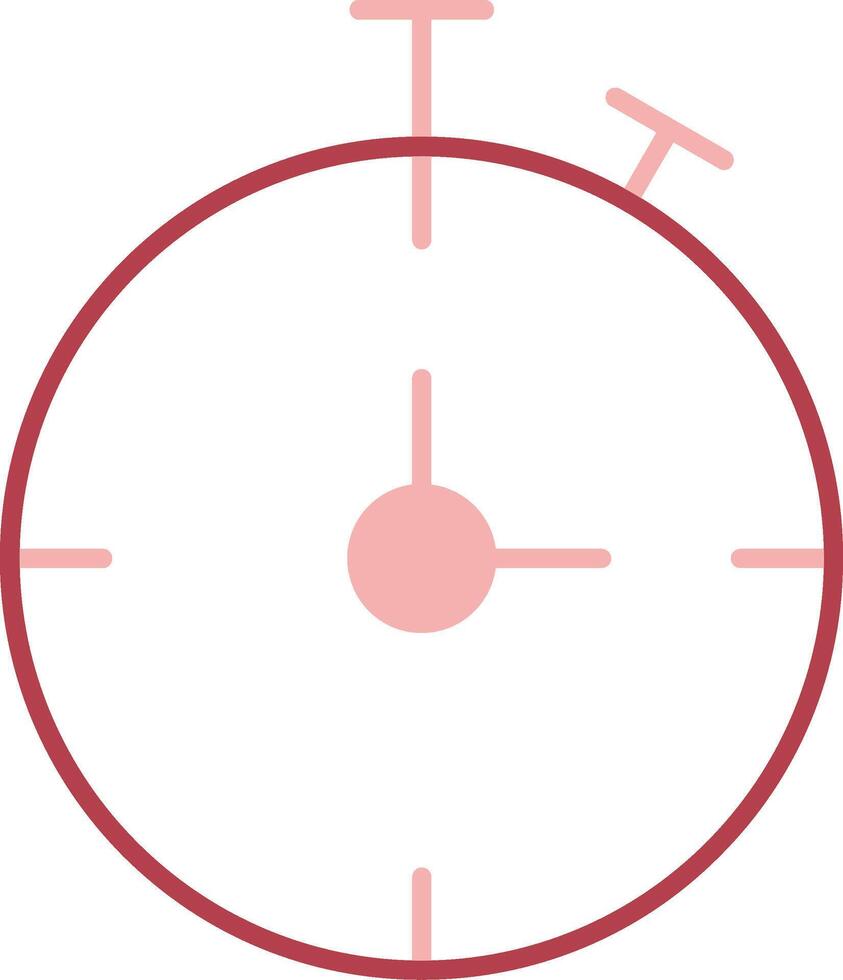 Chronometer Solid Two Color Icon vector