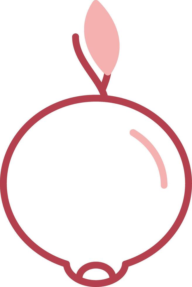 ugli Fruta sólido dos color icono vector