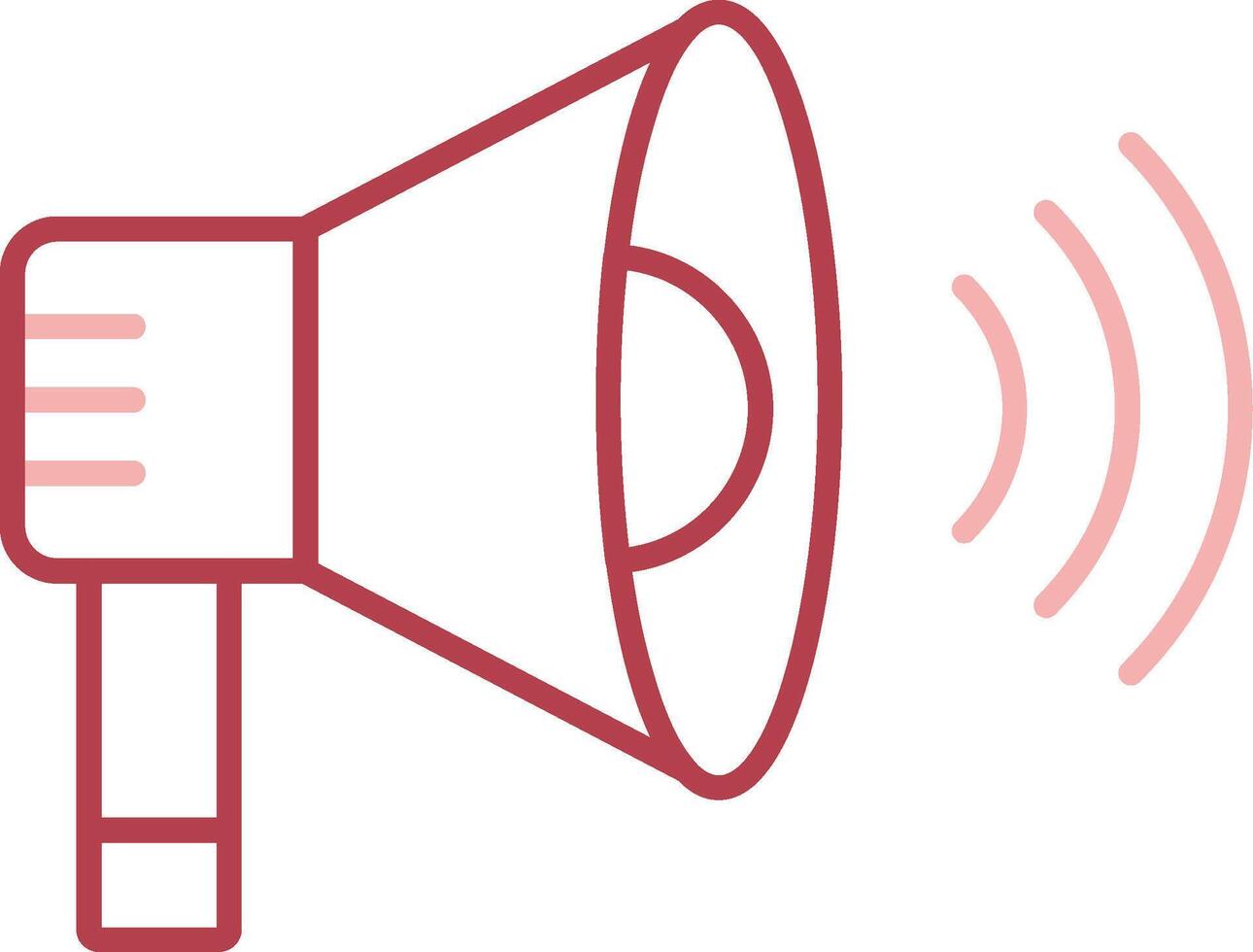 Loud Speaker Solid Two Color Icon vector