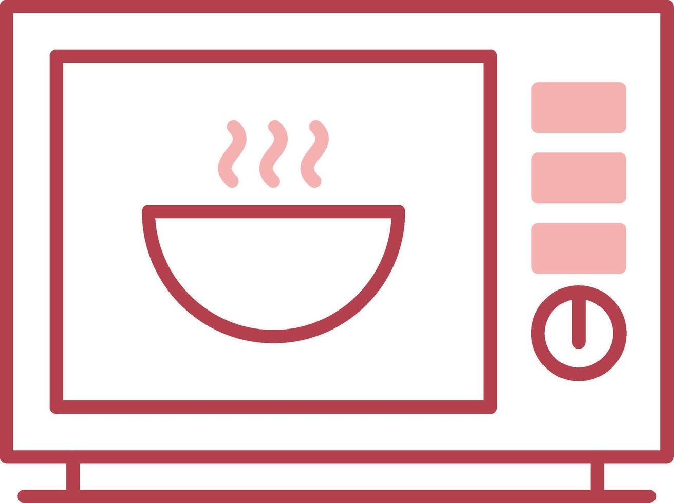 Microwave Solid Two Color Icon vector