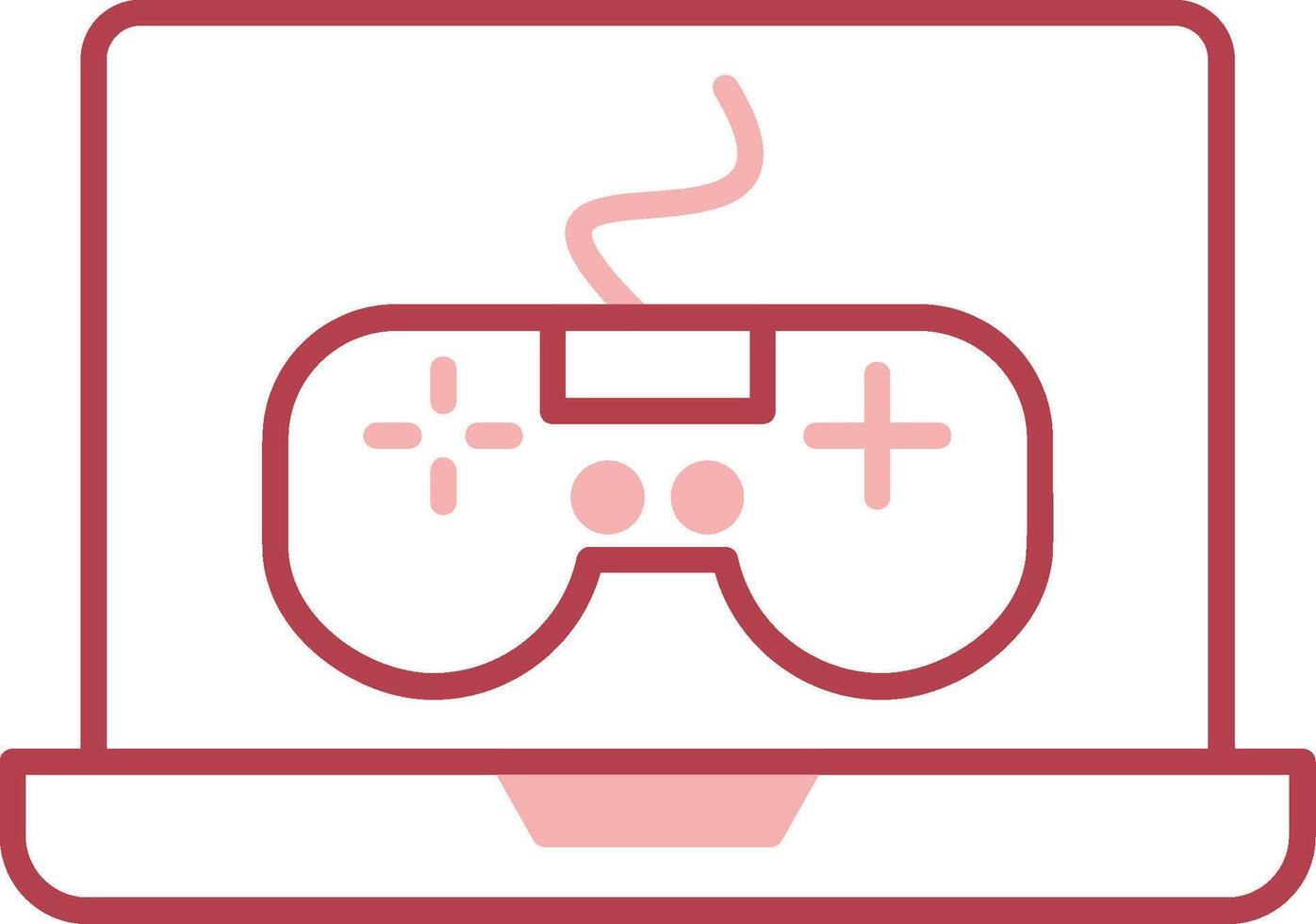 Videogame Solid Two Color Icon vector