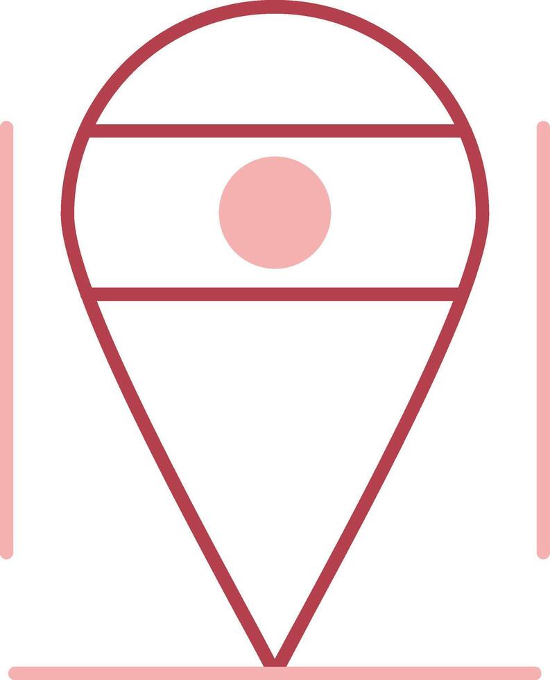 Location Solid Two Color Icon vector