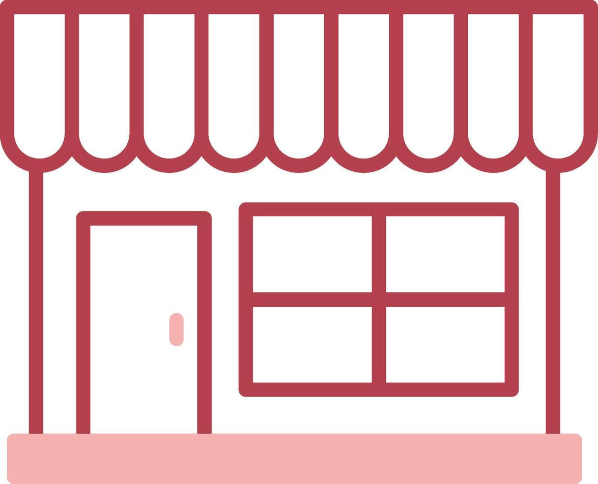 Grocery Store Solid Two Color Icon vector