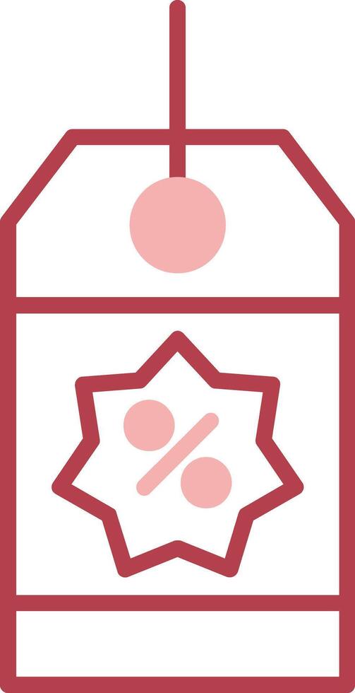 Coupon Solid Two Color Icon vector