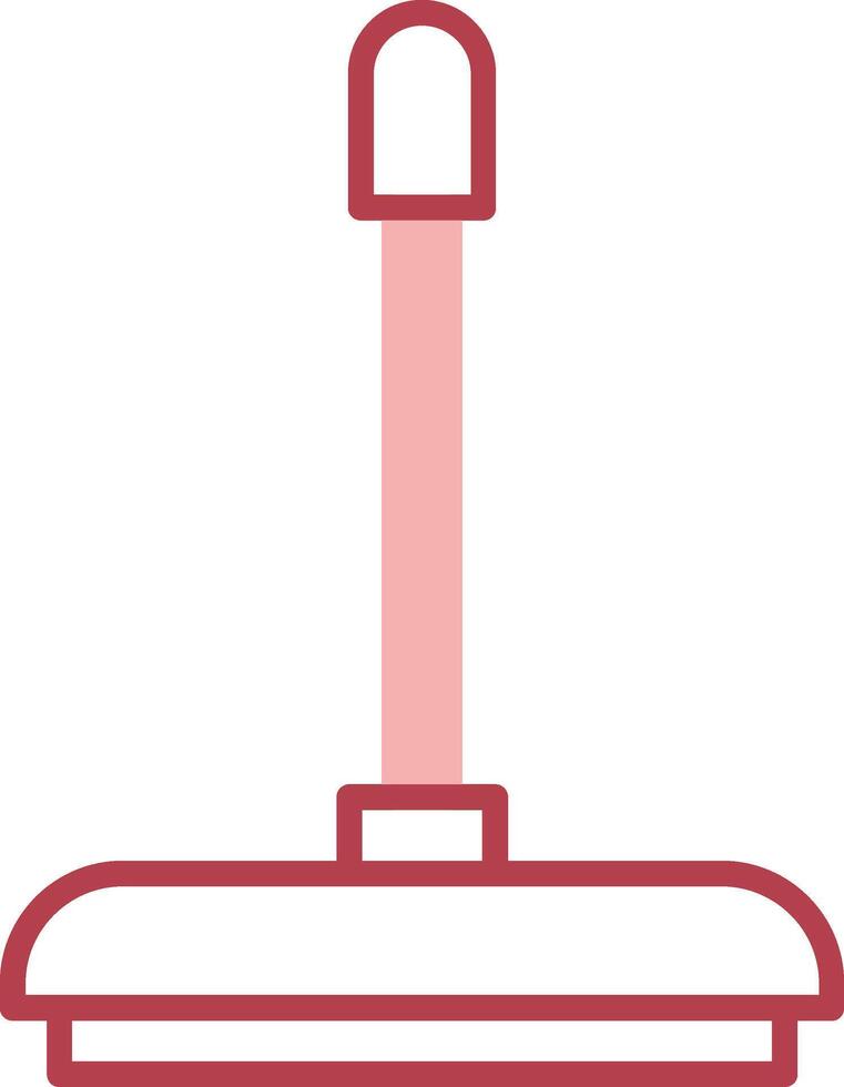 Floor Wiper Solid Two Color Icon vector