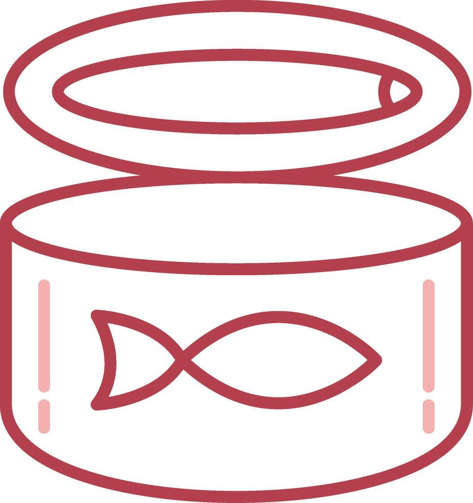 Canned Food Solid Two Color Icon vector