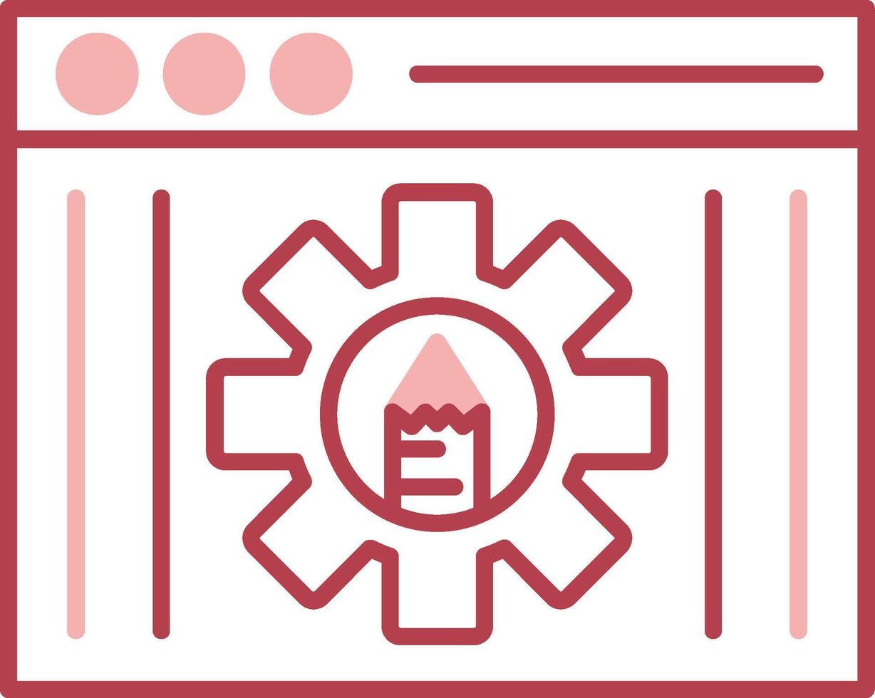 Edit Tools Solid Two Color Icon vector