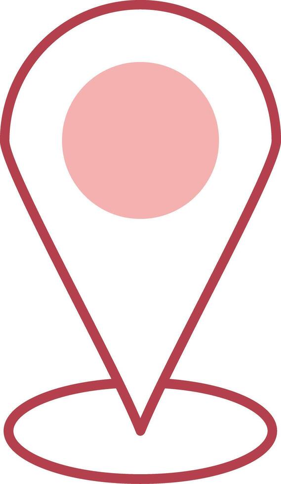 sembrado de estrellas ubicación sólido dos color icono vector