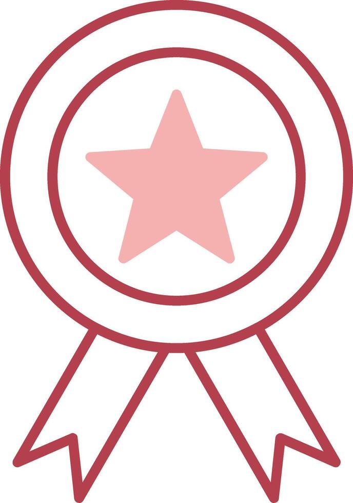 Badge Solid Two Color Icon vector