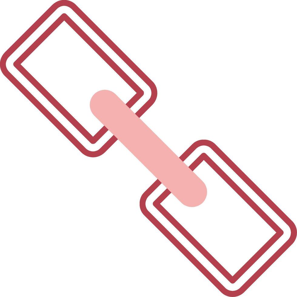 Link Solid Two Color Icon vector